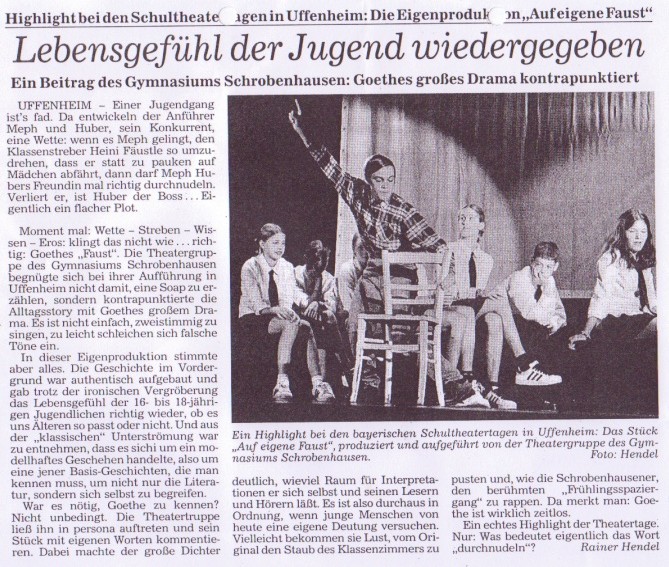 Schulspieltage der bayerischen Gymnasien in Uffenheim