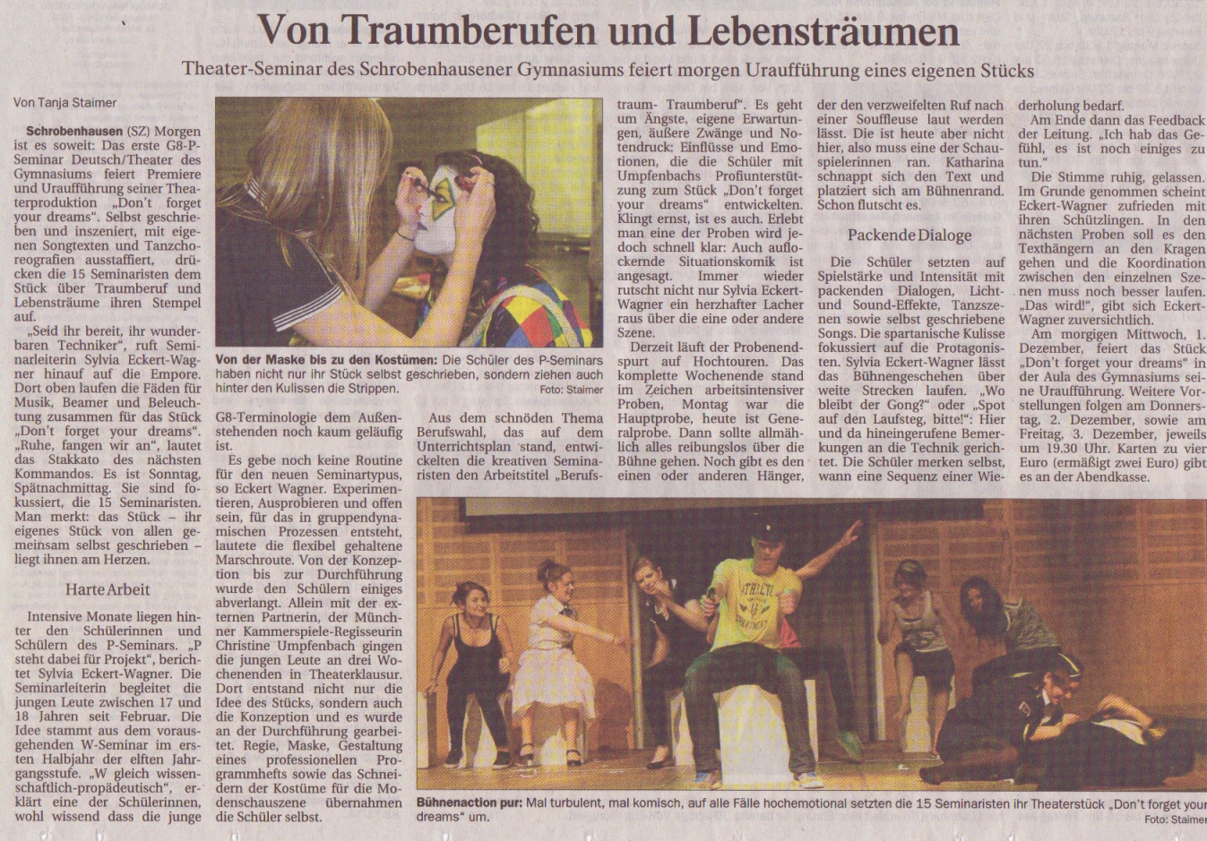 Schrobenhausener Zeitung am 30.November 2010